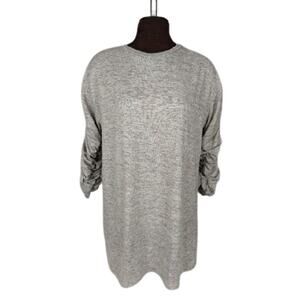 Zara Ruched Sleeves Tunic/Sweater Dress S